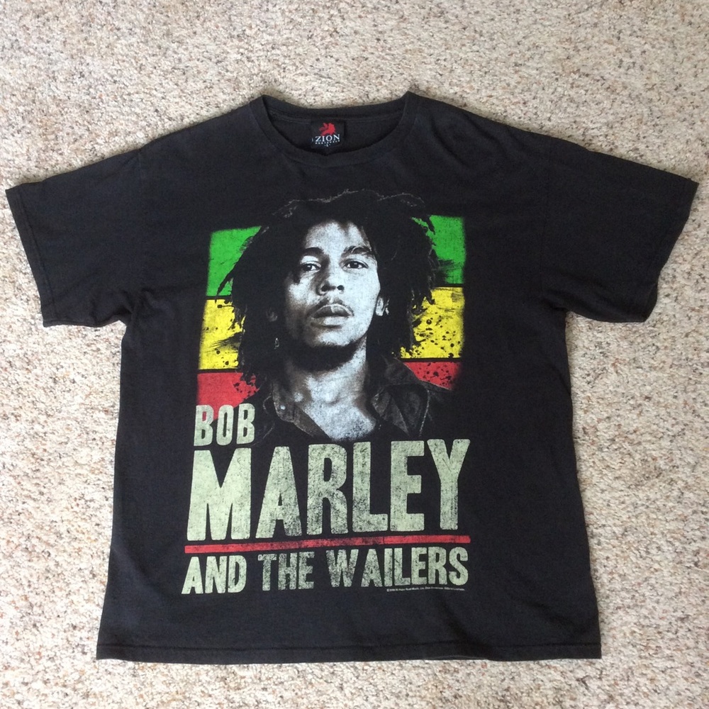 Zion Rootswear Vintage 100% Cotton Bob Marley & The Wailers Size L